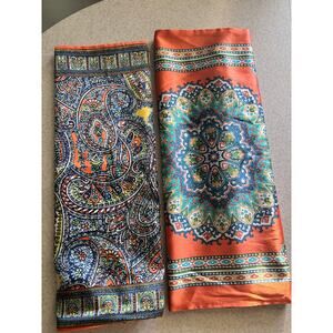 Pre-loved Pottery Barn Silk Cotton Paisley Mandala Throw Pillow Cases